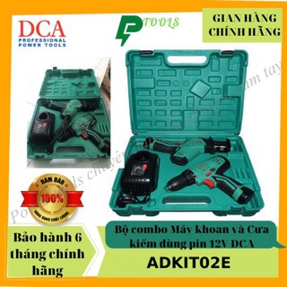 Bộ combo máy khoan ADJZ10-10 và máy cưa kiếm ADJF15 dùng pin DCA  ADKIT02 , bộ combo máy pin cầm tay đa năng , nhỏ gọn