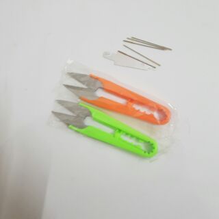 Kim thêu tranh chữ thập ( bộ gồm 2 kéo. 5kim. 1 cây xâu chỉ)