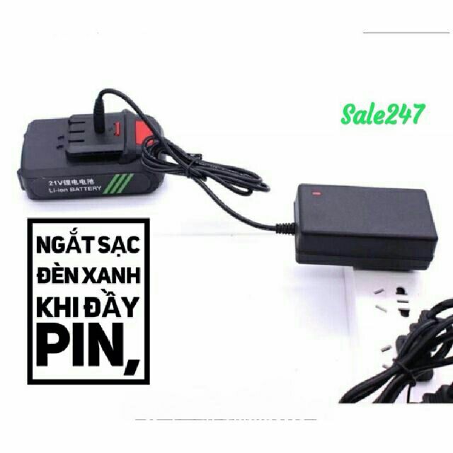 Sạc pin 21V Cho Khoan Pin 18V-21V-24V-26V-28V-36V