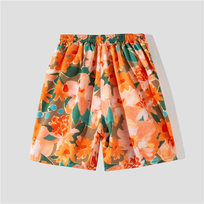 Set Đồ Đi Biển In Họa Tiết Phong Cách Hawaii Thời Trang Cho Nam