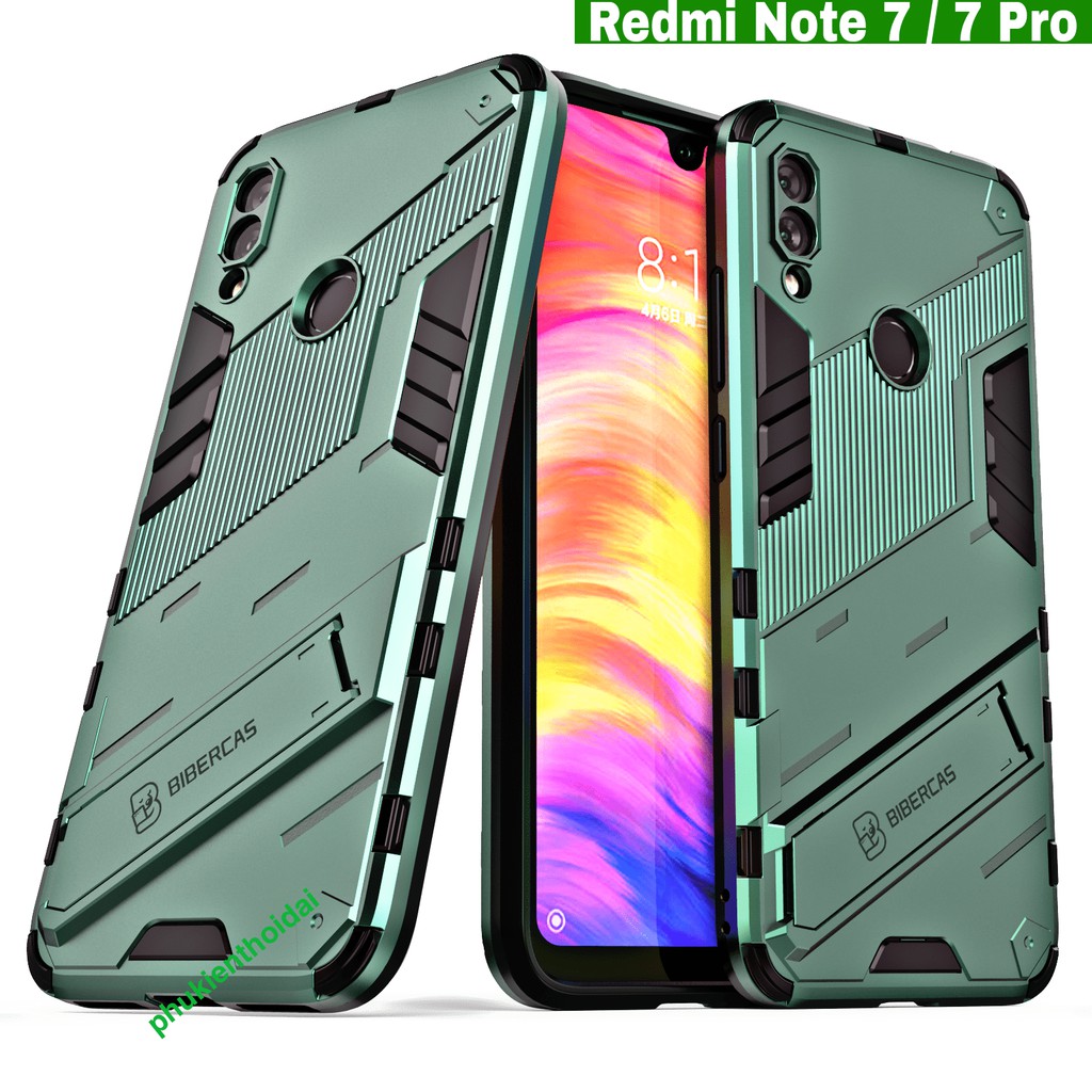 Ốp lưng Redmi Note 7 / 7 Pro / Note 11 Pro chống sốc Iron Man Ver 2 cao cấp siêu bền giá đỡ xem phim