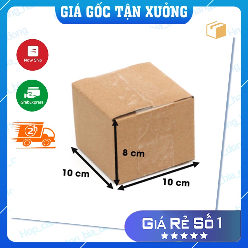 Hộp carton gói hàng, đóng hàng 10x10x8.
