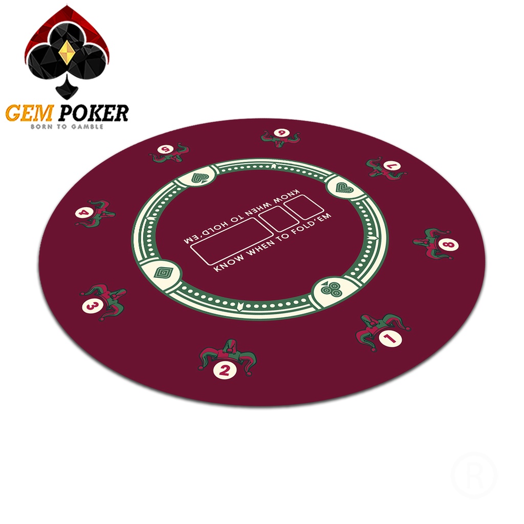 THẢM TRÒN TEXAS POKER GEM JOKER® CAO CẤP