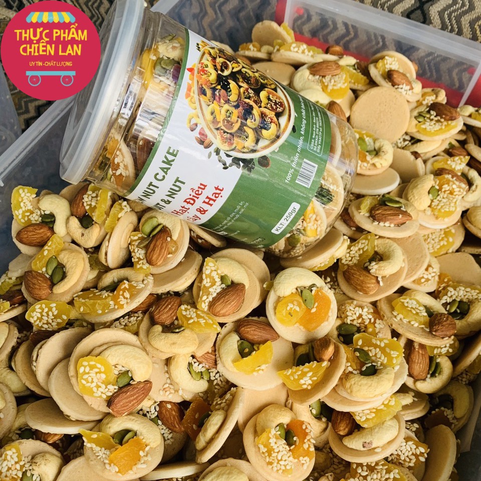 ❤️Bánh Đồng Tiền Hạt Điều Mix Và Trái Cây Ngon Xuất Sắc, Đồ Ăn Vặt Vị Siêu Ngon: Giàu Dinh Dưỡng Hộp 250g, 450g | BigBuy360 - bigbuy360.vn