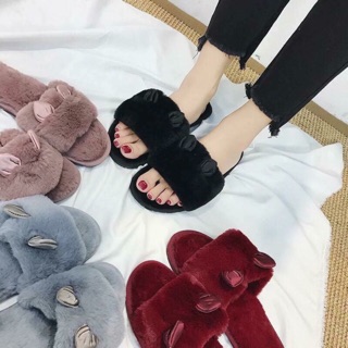 Dép bông tai thỏ ẢNH THẬT