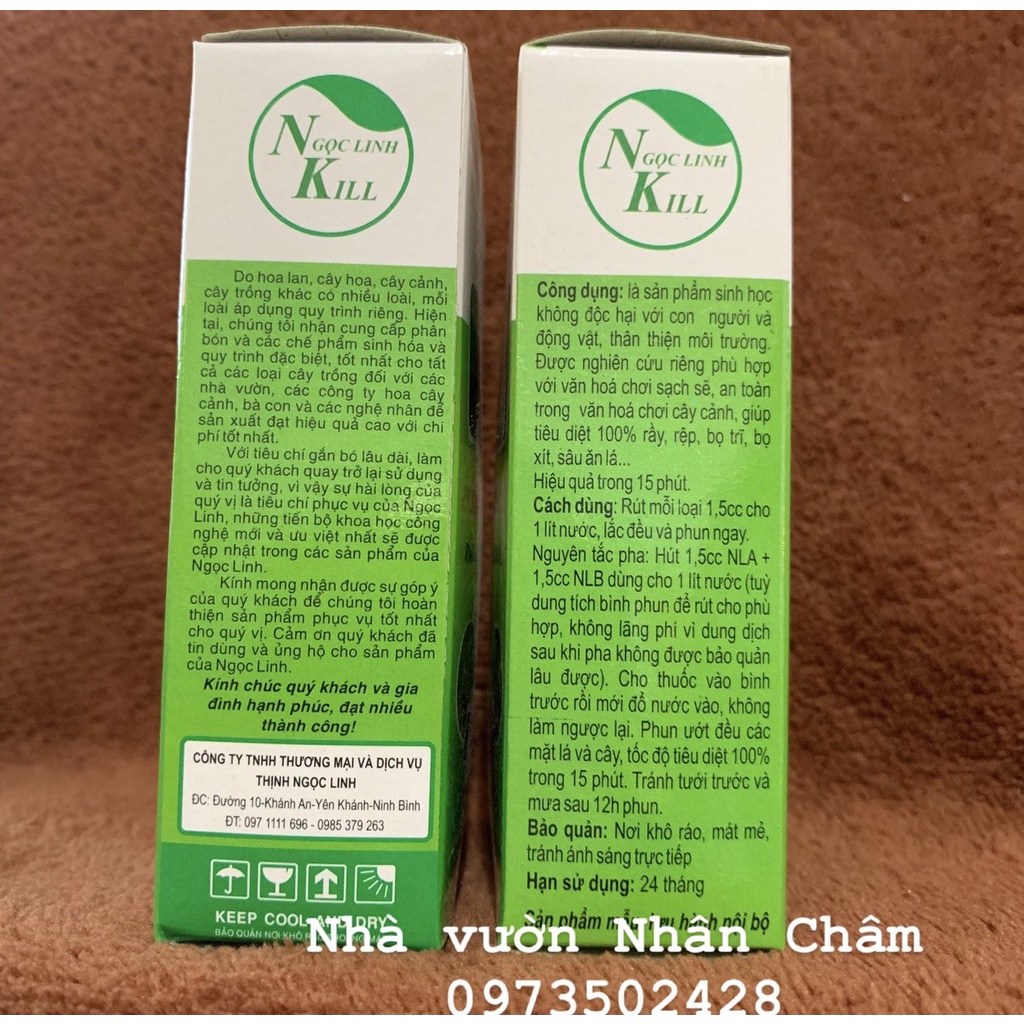 Chế Phẩm Ngọc Linh A4 20mlx2 chai | diệt rầy, rệp, bọ trĩ, bọ sít, sâu ăn lá