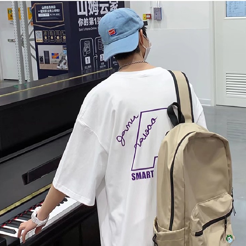 Áo Thun Tay Ngắn Dáng Rộng In Chữ Cỡ Lớn Thoải Mái Thời Trang Mùa Hè Cho Nam Và Nữ M-5XL