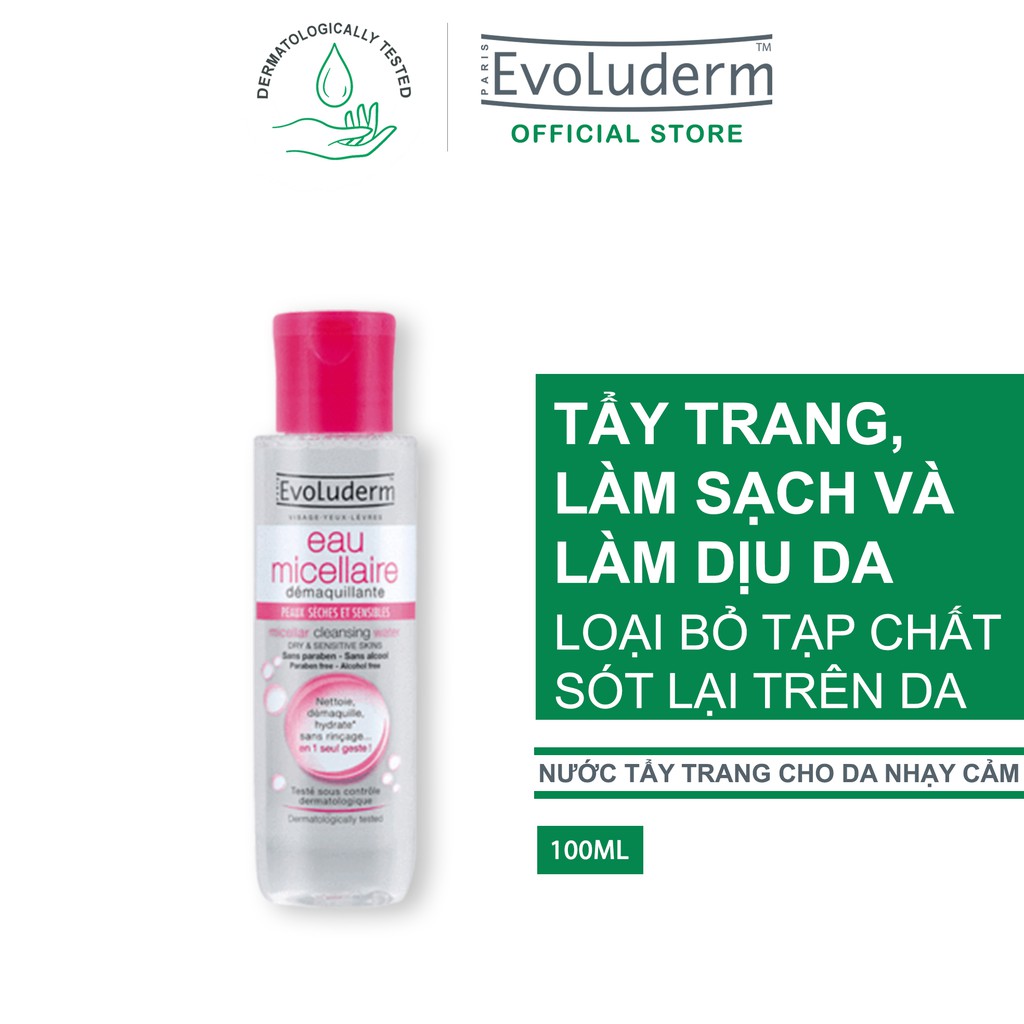 [Mã FMCGMALL - 8% đơn 250K] Bộ 2 sản phẩm nước tẩy trang dành cho da khô và da nhạy cảm 100ml và 250ml