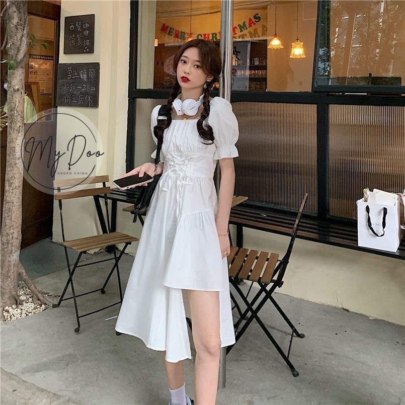 Đầm trắng đuôi cá tầng xinh xắn  HOT TREND  [100 chiếc đầu lấy số lượng giá tốt nhất ] | BigBuy360 - bigbuy360.vn