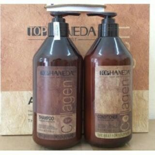 Dầu gội haneda collagen phục hồi tóc yếu hư tổn 500ml