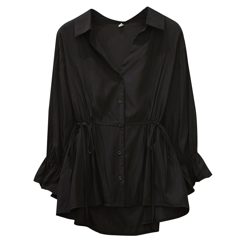 BIGSIZE Áo sơ mi nữ bigsize thắt dây eo AKBS001 beostyle cho người béo mập 55-100kg - Mặc đi tiệc,đi chơi hoặc dạo phố | BigBuy360 - bigbuy360.vn