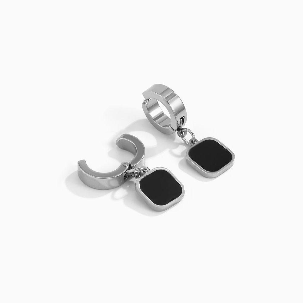 Bông Tai Dáng Dài Hình Vuông Phong Cách Hip Hop Thời Trang Cho Nam Và Nữ VANES1