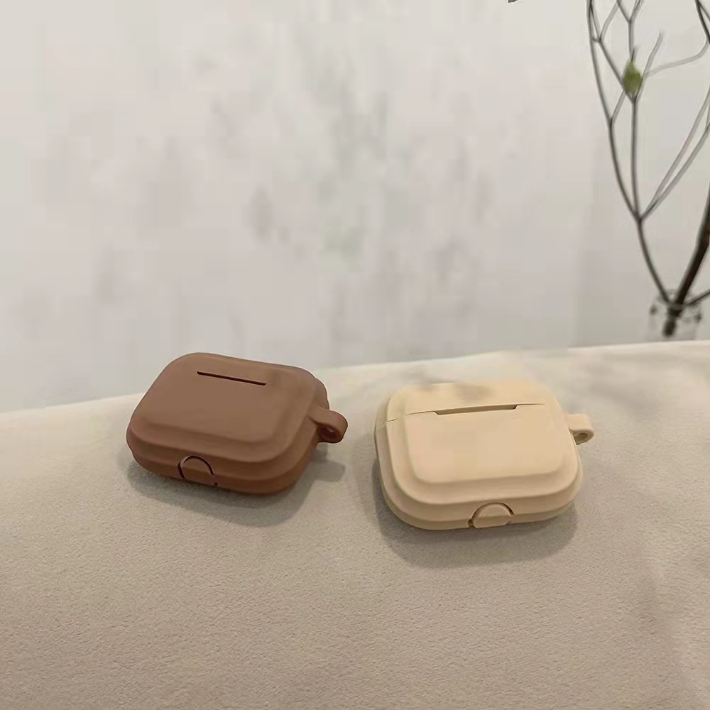 Vỏ Bảo Vệ Hộp Sạc Tai Nghe Airpods 1 2 pro Kết Nối Bluetooth Không Dây Bằng TPU Mềm Hình Ly Cà Phê
