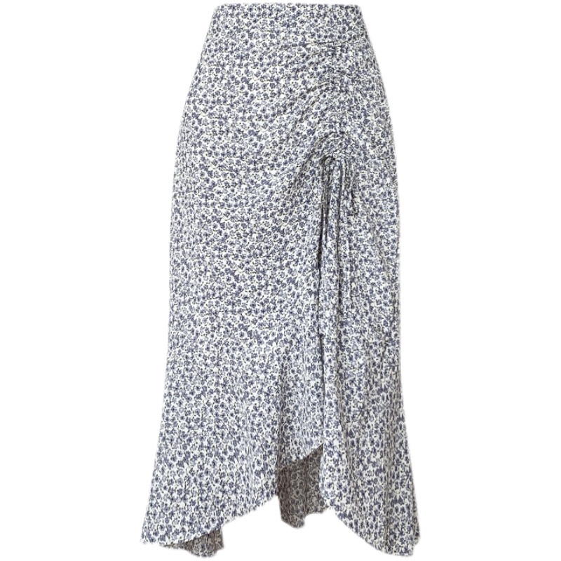 Chân Váy Chiffon Đuôi Cá Lưng Cao Dáng Chữ A In Họa Tiết Hoa Thời Trang Mùa Hè Mới Cho Nữ | BigBuy360 - bigbuy360.vn