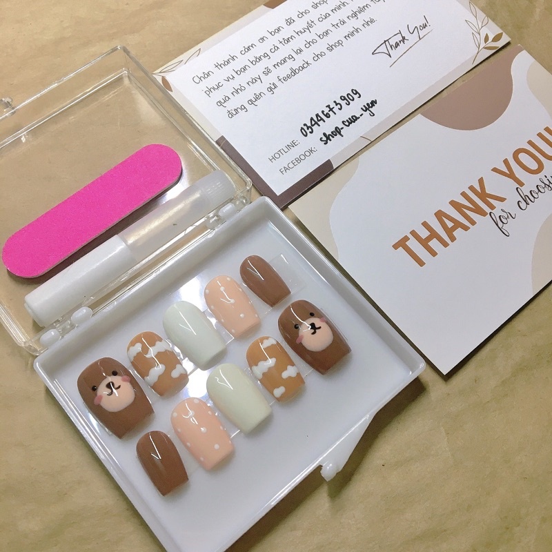 Nail box-Móng giả tự gắn-Móng úp thiết kế-[ Ảnh chụp thật ]