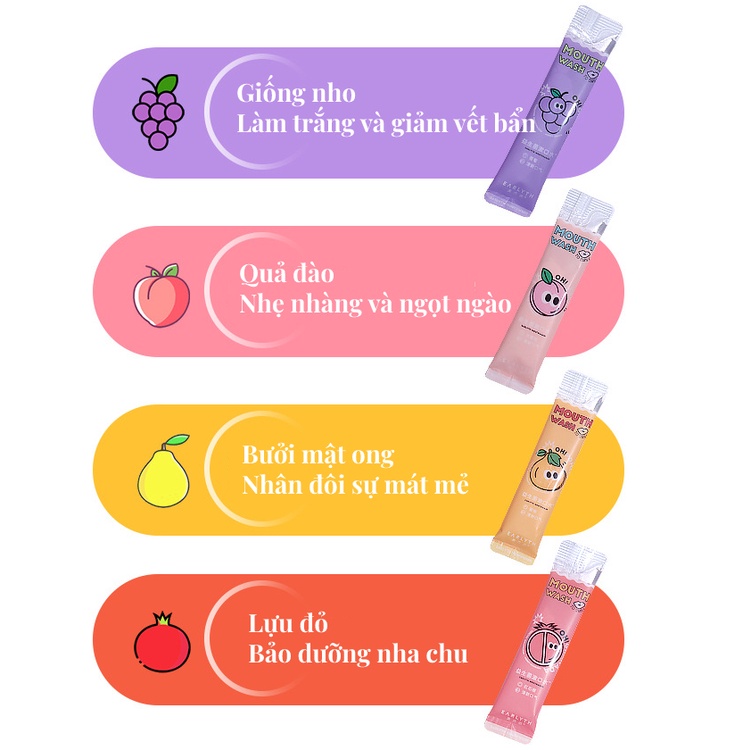 BOBOTIAO Hộp 28 viên nước súc miệng lợi khuẩn dùng một lần Earlyth