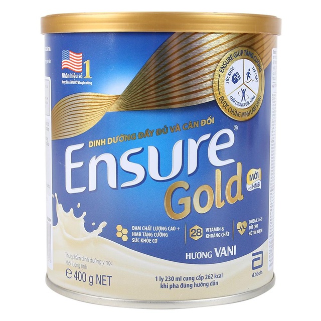 Sữa Bột Ensure Gold 400Gr Hương Vani