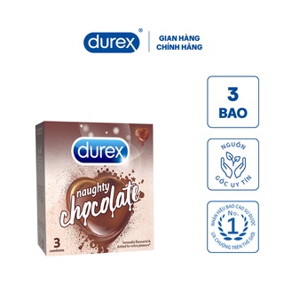 Bao cao su Durex Naughty Chocolate 3 bao hộp