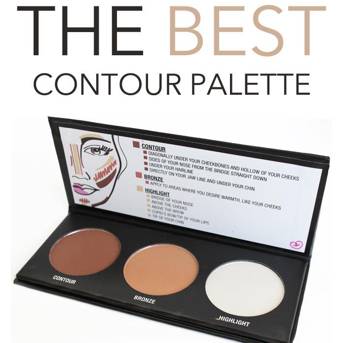 Bảng Phấn Tạo Khối Và Highlight 3 ô City Color Contour Palette