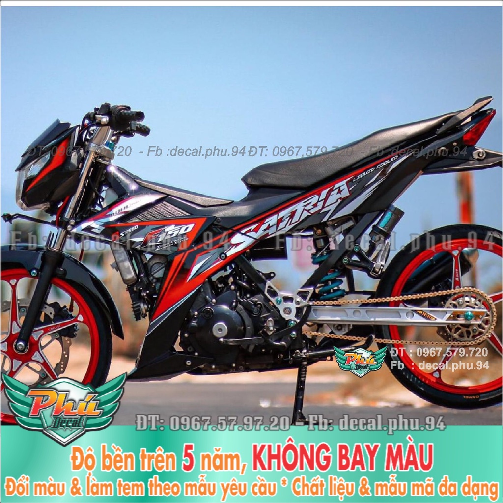 Tem Rời Satria đỏ đen (K) -1