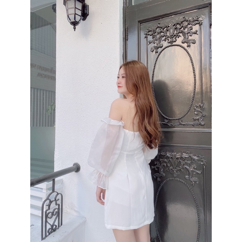 RONA WHITE DRESS - ĐẦM TRẮNG TAY VOAN