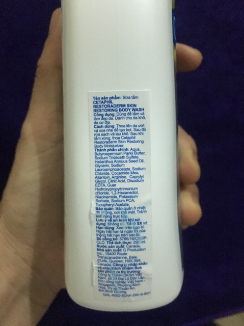 Sữa tắm dành cho da khô ngứa- Restoraderm Skin Restoring Body Wash - 295ml