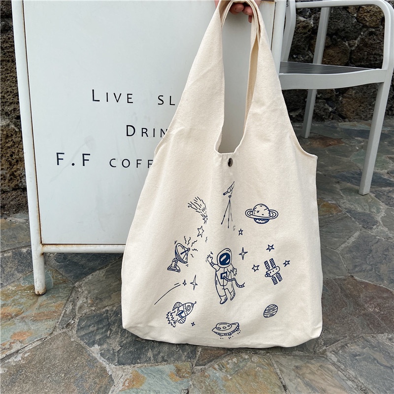 Túi tote vải canvas giá rẻ đeo chéo hàn quốc NAMIN STORE TT05