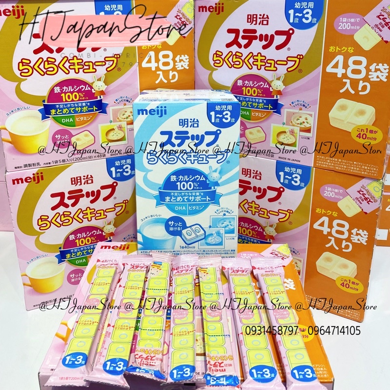 Sữa Meiji 24 Thanh/lon 0-1/ 1-3 đủ số Nội Địa Nhật Bản