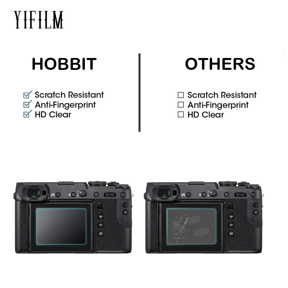 2 Kính Cường Lực Chống Trầy Cho Máy Ảnh Fujifilm GFX 50R 2.5D 9h
