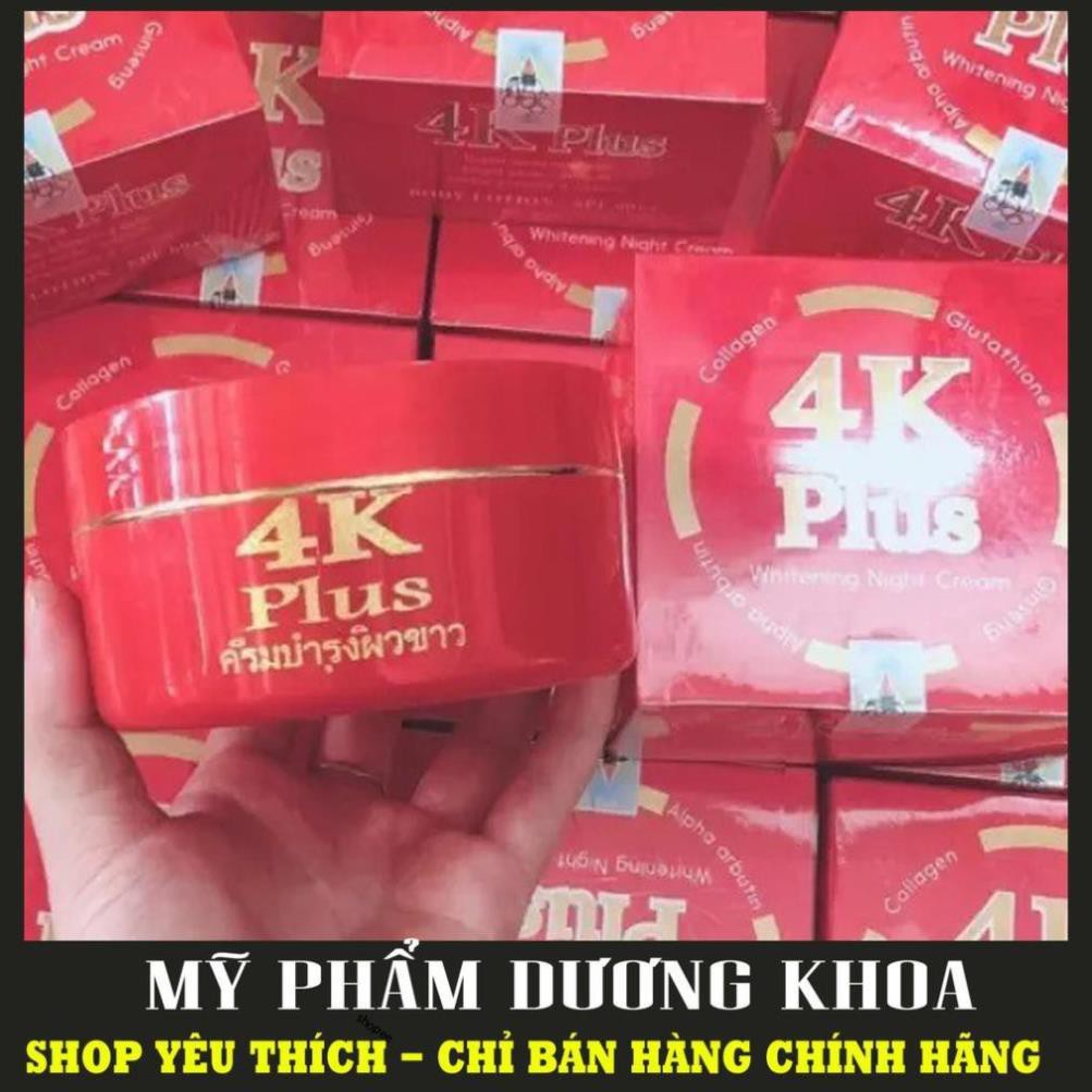 Kem Body 4K Plus  ĐỎ Thái Lan - KEM BODY SIÊU TRẮNG DA CHỐNG NẮNG 4K PLUS Đỏ (CHÍNH HÃNG)
