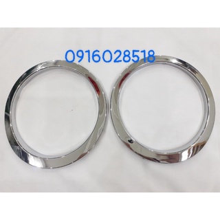 Bộ 2 ốp đèn gầm, đèn sương mù xe hyundai i10 hatback 2017-2018-2019-2020 phía sau,mạ crom, op den