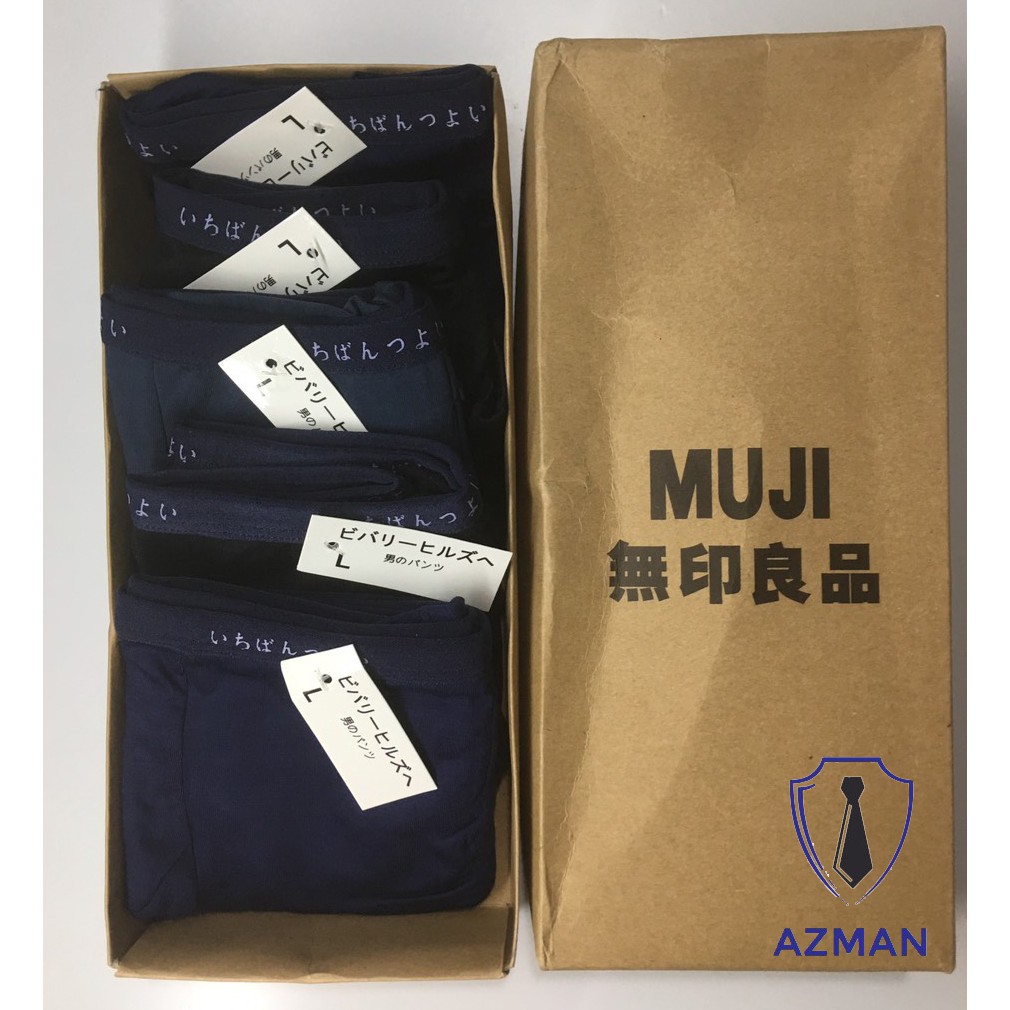 Quần lót nam Đùi Muji Cotton cao cấp Siêu đẹp kháng khuẩn thấm hút mồ hồi