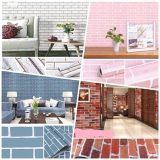 Giấy dán tường giả gạch, decal dán tường giả gạch