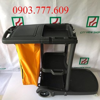 Xe dọn vệ sinh, phòng khách sạn