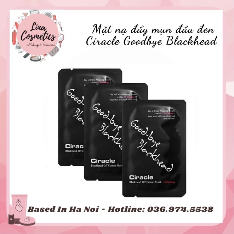 Mặt Nạ Serum Đẩy Mụn Đầu Đen Ciracle GoodBye Blackhead Off Cotton Mask