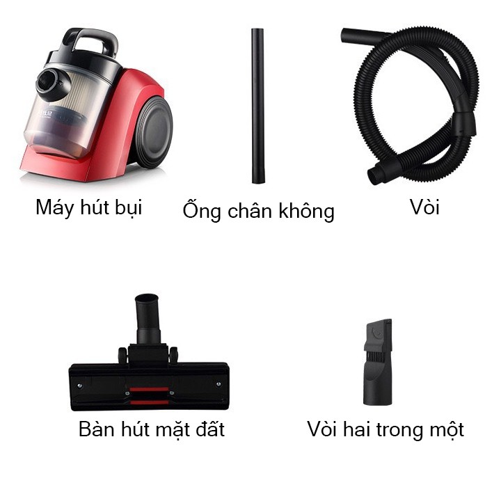 Máy hút bụi gia đình [BH 12 tháng] công suất 1000W có bánh xe T150