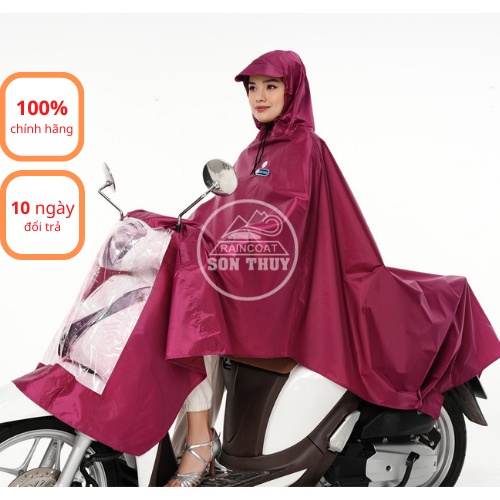 Áo mưa choàng K7D siêu to chính hãng So'n Thủy - áo mưa vải dù cỡ đại K7D Bigsize