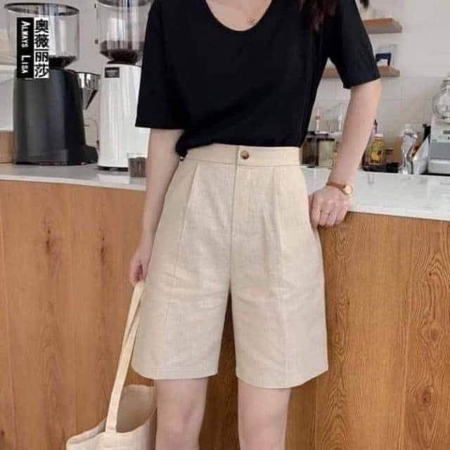 Quần đũi xước ống vừa dài trên gối | BigBuy360 - bigbuy360.vn