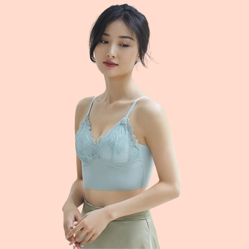 Áo Bra Ren 2 Dây Mút Mỏng Nâng Ngực AN8842