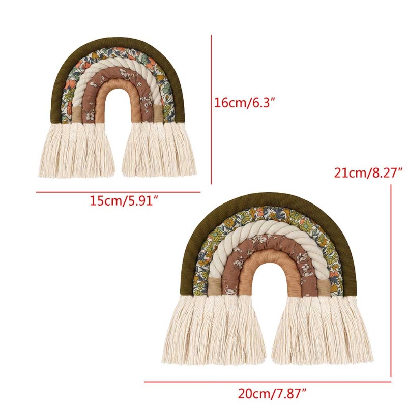 Dây Treo Tường Trang Trí Hình Cầu Vồng Thủ Công DIY