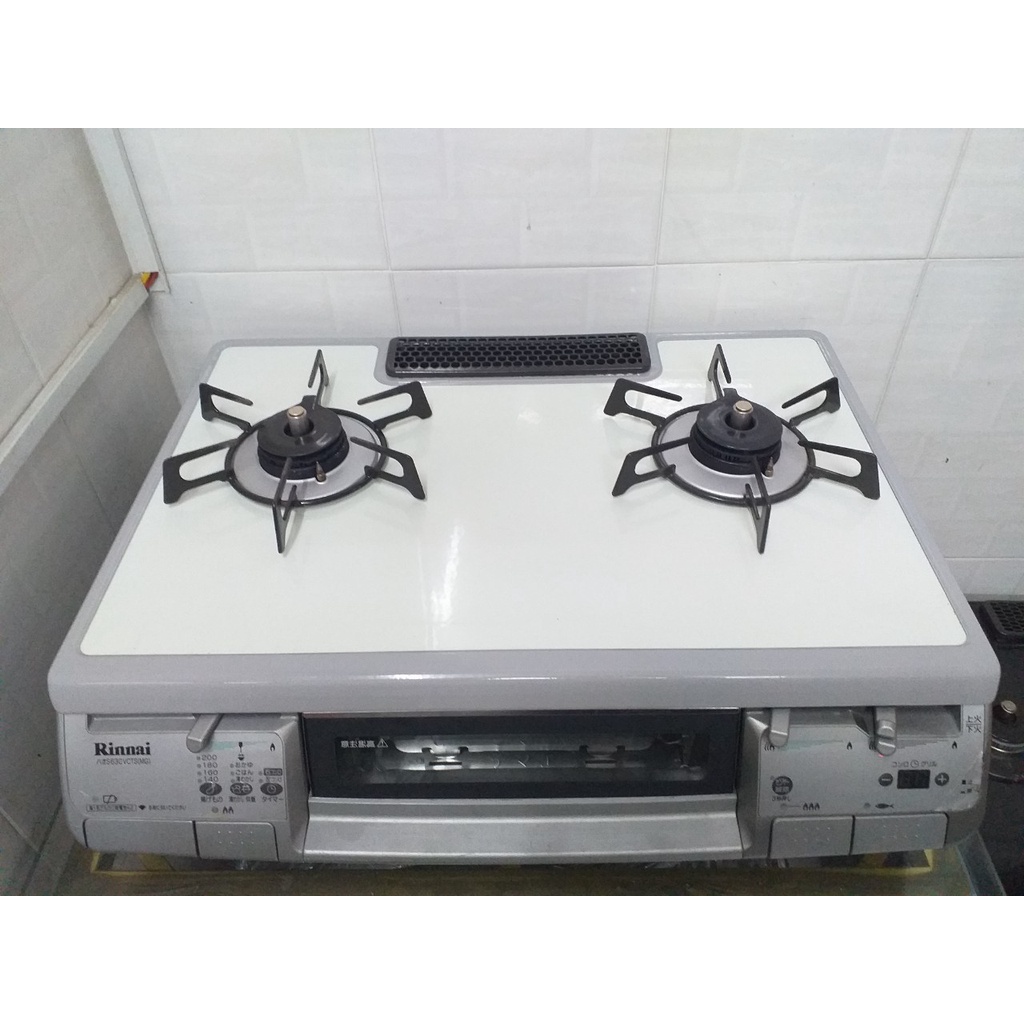 BẾP GA OSAKA GAS MẶT ĐÁ LÒ NƯỚNG 2 TẦNG LỬA HẸN GIỜ TẮT 3 LÒ HÀNG NỘI ĐỊA NHẬT