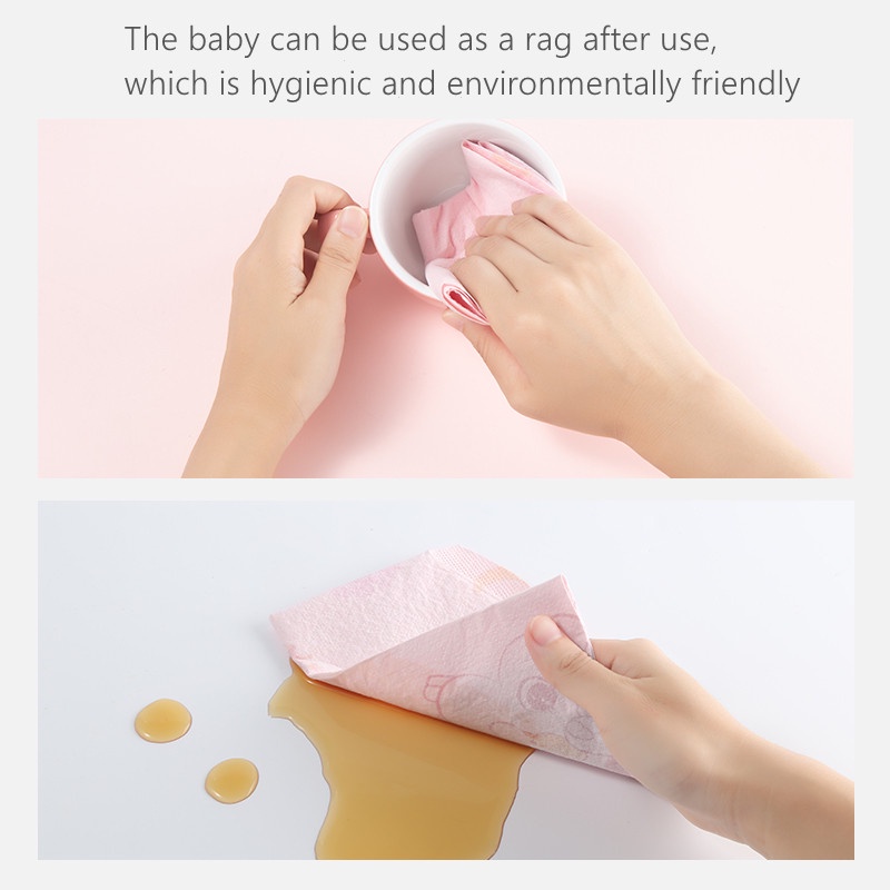 Khăn Yếm Dùng 1 Lần Chống Nước/Chống Dầu Dùng Một Lần Cho Bé