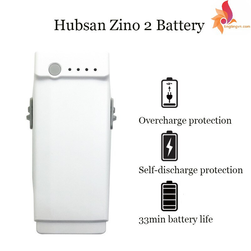 PIN Flycam Hubsan Zino 2 15,2V 3800mAh 33 phút, Lipo thông minh chống quá dòng