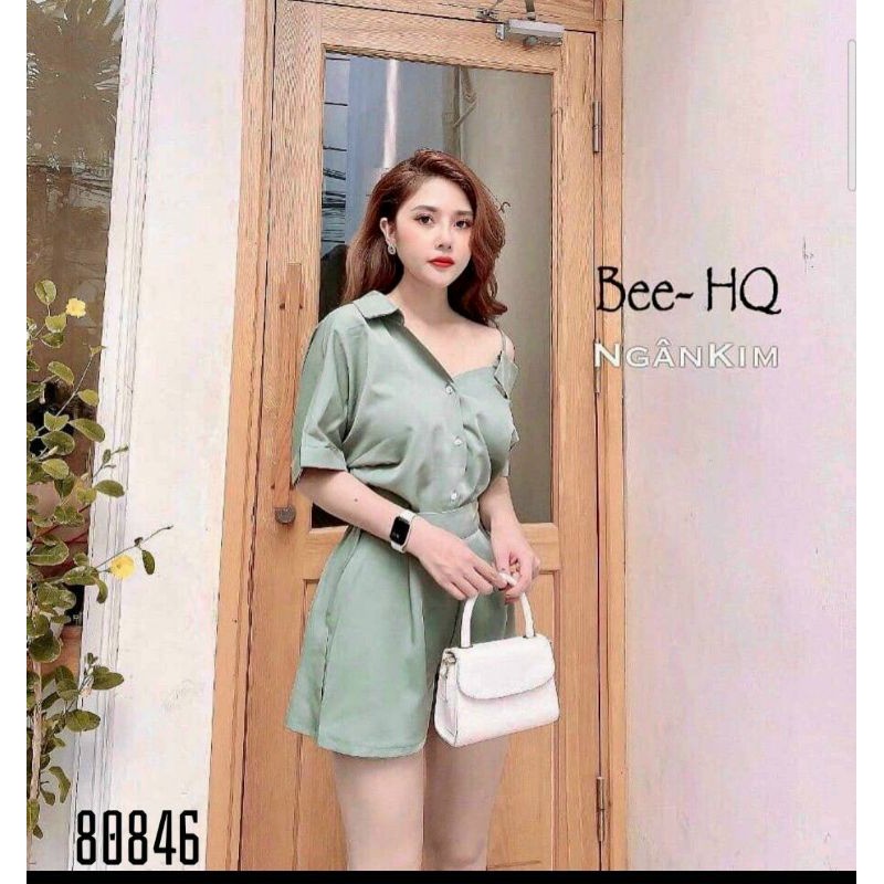 Set đồ nữ mặc dạo phố chất liệu vải đũi, tay lửng 2 màu và 2 size | BigBuy360 - bigbuy360.vn