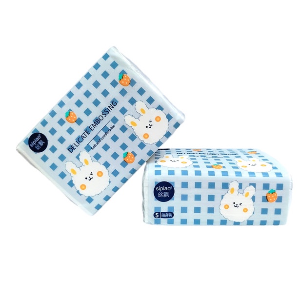 Giấy Ăn Thỏ Vỏ Xanh 4 Lớp (176 Tờ)