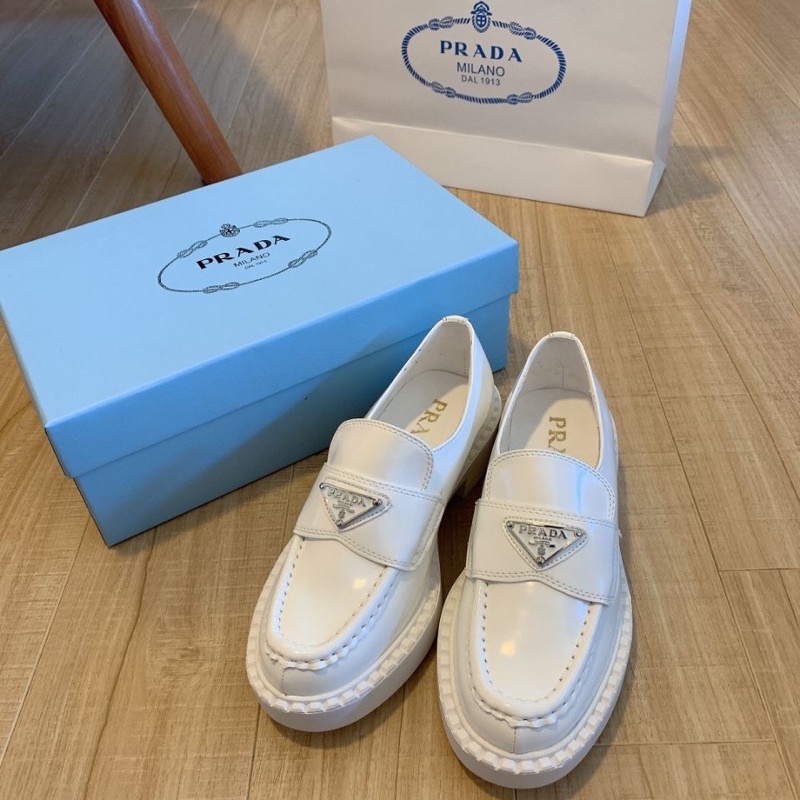 Giày P:ra:da Có Gót Không Gót Đủ Box 1 : 1