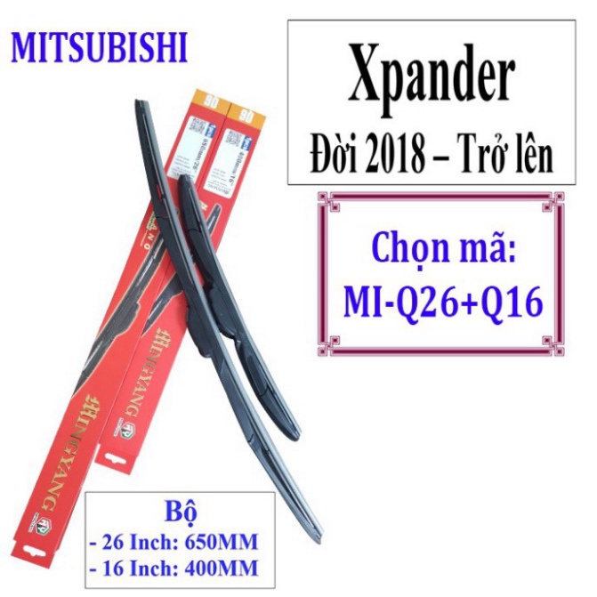Cần gạt mưa XPANDER - VÀ CÁC LOẠI XE MITSUBISHI: Xpander-Jolie-Mirage-Pajero-Pajero Sport-Triton-Ourlander- - bongmarket