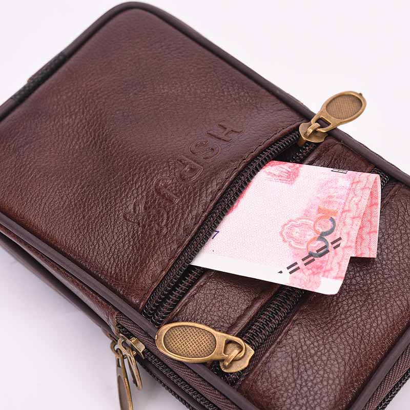 Túi đeo hông đựng điện thoại da thật T20