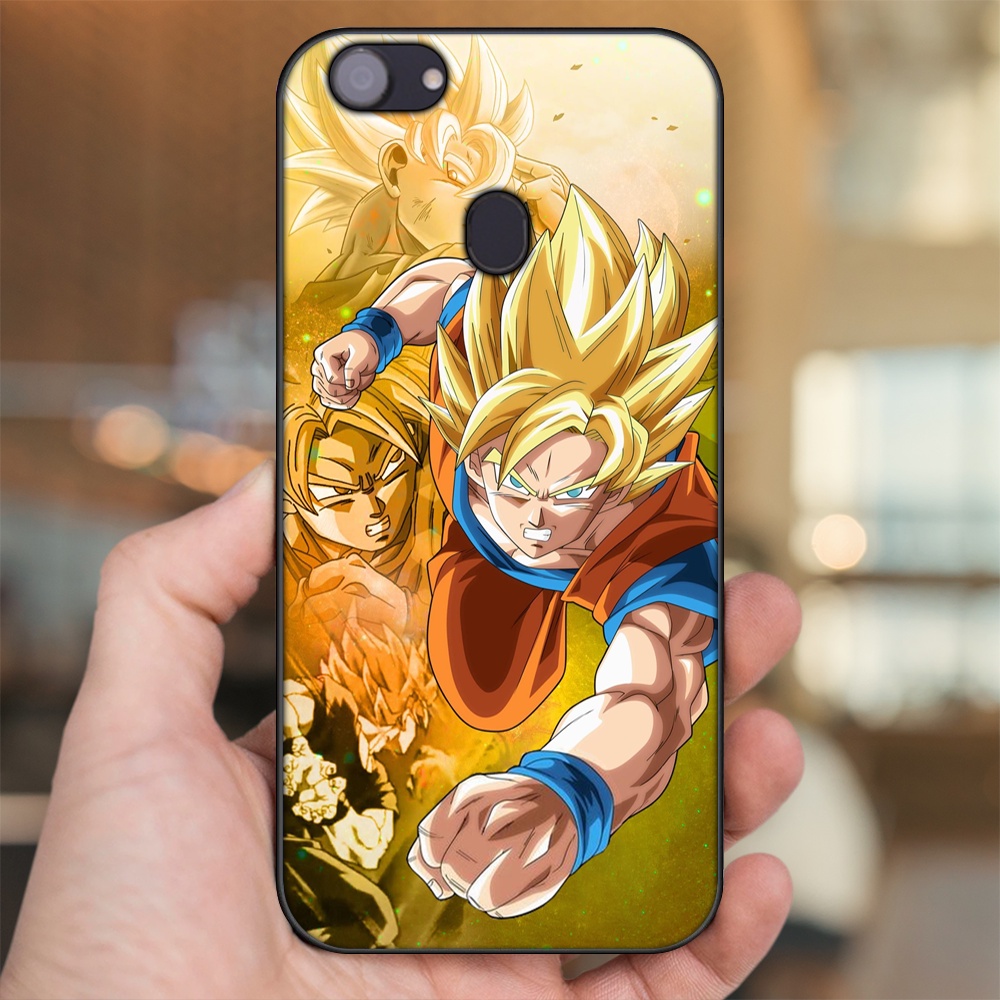 Ốp lưng Oppo F5, F5 Youth, F7 viền đen in hình Goku Dragon Ball