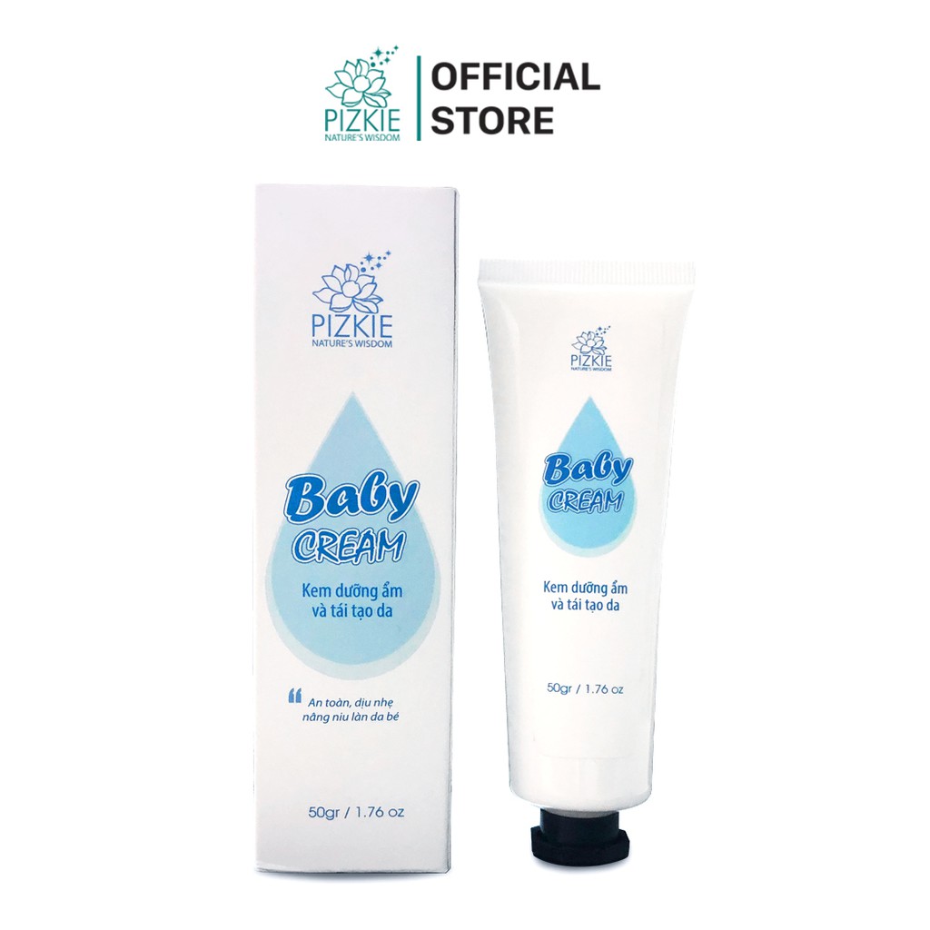 Kem Dưỡng Ẩm Giảm Nứt, Nẻ, Giúp Tái Tạo Da PIZKIE BABY CREAM 50gr